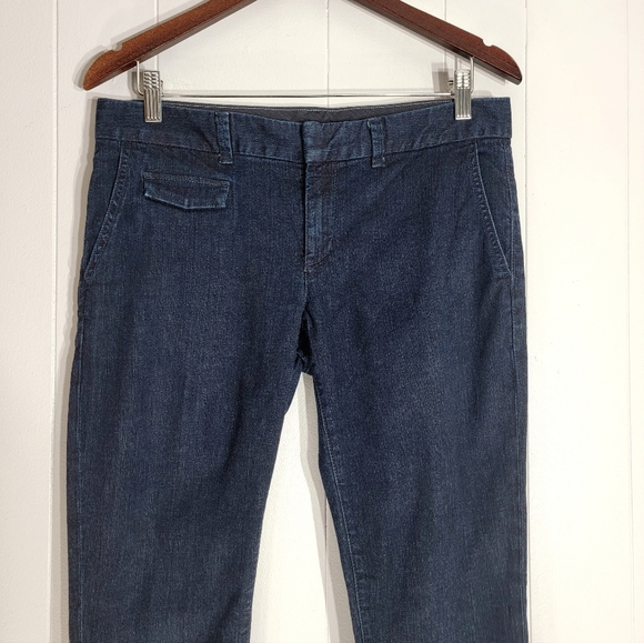 ❗️4/$20 Banana Republic Midrise Skinny Jeans Dark Blue Size 28 - Picture 2 of 8